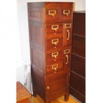 vintage globe file cabinet