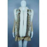 vintage lynx and fox fur vest