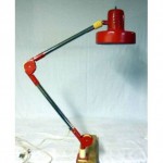 vintage mid-century clamp drafting lamp