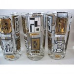 vintage mid-century georges briard glasses set