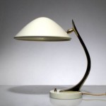 vintage mid-century laurel mushroom desk lamp