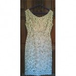 vintage midcentury italian raffia dress