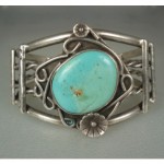 vintage navajo sterling turquoise bracelet