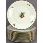 vintage nymphenburg porcelain handpainted dessert plates