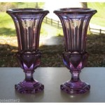 vintage pair art deco vases