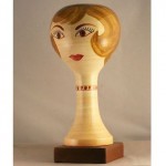vintage stangle pottery mannequin head
