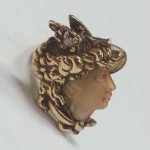 antique 14k mercury head ring