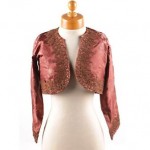 antique 1810 french brocade silk metal thread jacket