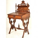 antique 1870 american victorian walnut desk secretary