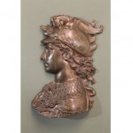 antique 1880s bronze plaque