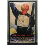 antique 1936 german olympics poster