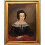 antique 19th century oil portrait