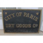 antique brass sign