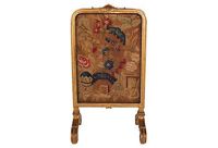 antique french tapestry fireplace screen