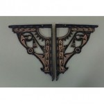 vintage 1900s aesthetic eastlake cast iron wall shelf brackets