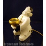 vintage 1930s french art deco pierrot perfume lamp