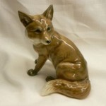 vintage 1930s hutschenreuther fox figurine
