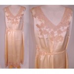 vintage 1930s silk lace nightgown