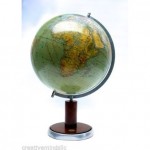 vintage 1936 world globe