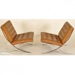 vintage 1950s mies van der rohe barcelona chairs