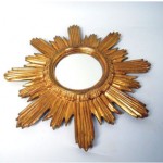 vintage 1950s sunburst mirror