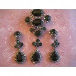 vintage 1958 christian dior brooch and earrings
