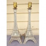 vintage 1960s barsottini eiffel tower ceramic lamps