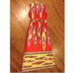 vintage 1960s emilio borghese maxi dress