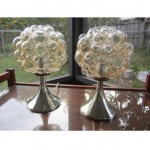 vintage 1960s helena tynell bubble glass lamps