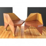 vintage 1960s joseph prutch sculptural chairs