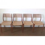 vintage 1962 set of moller chairs