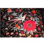 vintage art deco emrboidered piano shawl