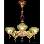 vintage art deco gill glass chandelier