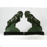 vintage art deco max le verrier bookends