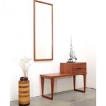 vintage danish modern kai kristiansen 3-pc teak entry set