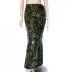 vintage escada couture sequin maxi skirt