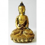 vintage gilt bronze buddha