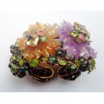 vintage iradj moini floral cuff bracelet