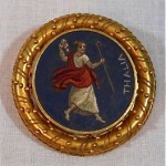 vintage italian micro mosaic brooch