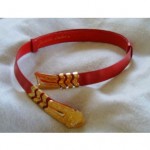 vintage judith leiber red belt