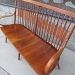 vintage kipp stewart for drexel walnut shaker bench