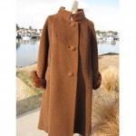 vintage lilli ann fur trim coat