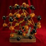 vintage mid-century molecular model