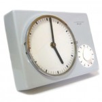 vintage midcentury max bill for junghans ato-mat ceramic wall clock