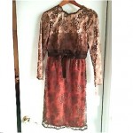 vintage new with tags saks fifth avenue lace cocktail dress