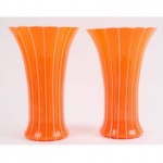 vintage pair michael powolny loetz vases