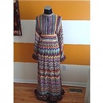 vintage unlabeled missoni attributed maxi