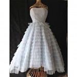 vintage 1950s french pale blue net prom dress