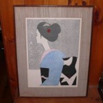 vintage 1959 kyoshi saito woodblock print