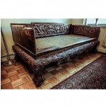 antique 1800s day bed opium bed